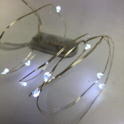 LED String Lights on Wire x 2m / Cool White (pack of 4) -1