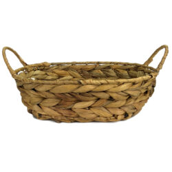 Water Hyacinth Oval Tray - 28cmL x 21cmW x 8cmH -1