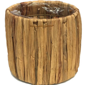 arge Round W/H Basket w/Plastic Liner - 16cmD x 15cmH -1