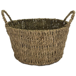 ound Seagrass Bowl - 22cmD x 12cmH / Natural -1