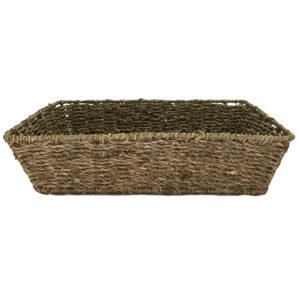 Medium Rectangle Seagrass Tray - 40cmL x 29cmW x 10cmH -1
