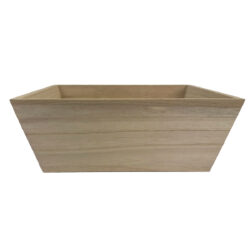 Square Wooden V Tray - 24cm x 24cm x 9cmH / Natural -1