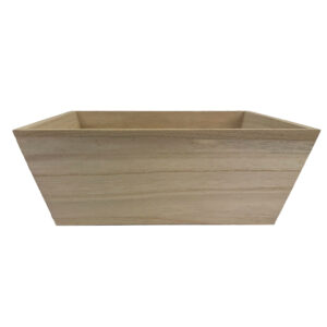 Square Wooden V Tray - 24cm x 24cm x 9cmH / Natural -1
