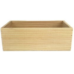 Rectangle Wooden Box - 24.5cmLx13cmWx8.5cm H / Natural