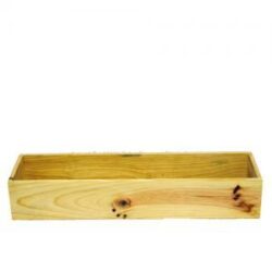 Rectangle Wooden Box - 48cmL x 13cmW x 8.5cmH / Natural -1