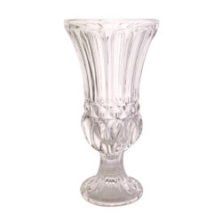 Small Glass Urn - Top 15cmD x Base 11cmD x 30cmH -1