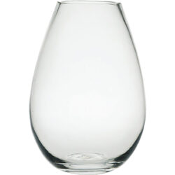 Glass Oval Vase - Top 8.5cmD x 24cmH -1