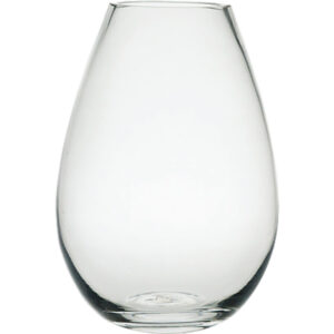 Glass Oval Vase - Top 8.5cmD x 24cmH -1