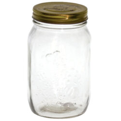 Large Mason Glass Jar / 17cmH -1