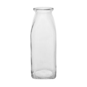 005-788 Glass Square Milk Bottle
