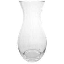 Waisted Glass Vase - Top: 10cmD x 25cmH -1