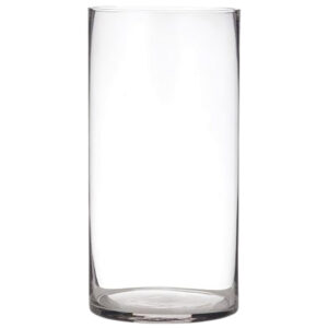 Medium Cylinder Glass Vase / 10cmD x 20cmH -1