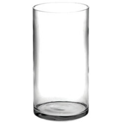 Cylinder Glass Vase / 12cmD x 25cmH -1