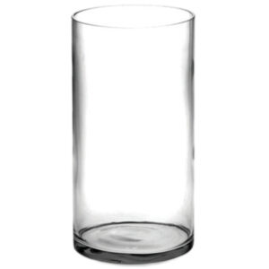 Cylinder Glass Vase / 12cmD x 25cmH -1