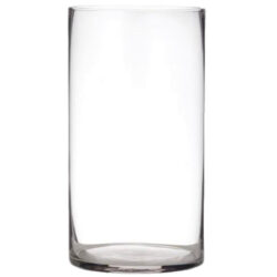 Medium Cylinder Glass Vase/ 15cmD x 25cmH -1