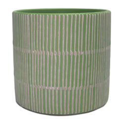 Sm Linea Ceramic Vase - 11.5cmD x 10cmH / Soft Green -1
