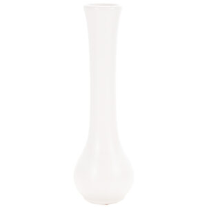 Florence Skittle Ceramic Bud Vase 2.5cmD x 25cmH / White-1