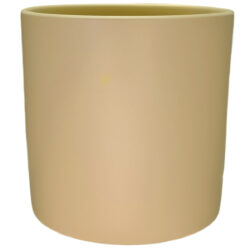 XL Verona Cylinder Ceramic Vase - 21cmD x 21cmH / Satin Matte Nude -1