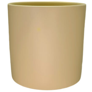 XL Verona Cylinder Ceramic Vase - 21cmD x 21cmH / Satin Matte Nude -1