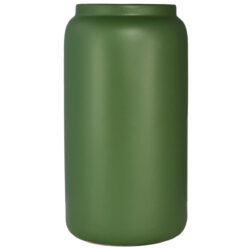 007-138FER Green L Sorrento cylinder ceramic vase