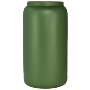 007-138FER Green L Sorrento cylinder ceramic vase