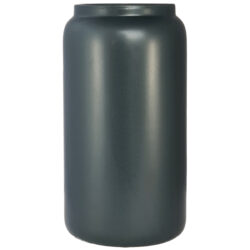007-138GRY Grey Sorrento Large cylinder ceramic vase
