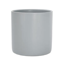 Verona Cylinder Ceramic Vase - 10cmD x 10cmH / Satin Matte Dusty Light Blue -1