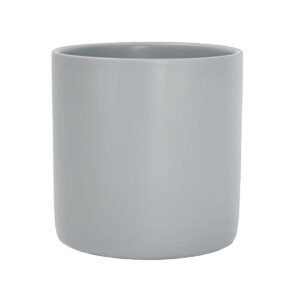 Verona Cylinder Ceramic Vase - 10cmD x 10cmH / Satin Matte Dusty Light Blue -1