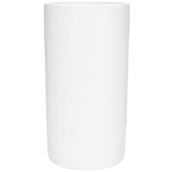Verona Small Cylinder Vase - 10.5cmD x 20cmH / Satin Matte White