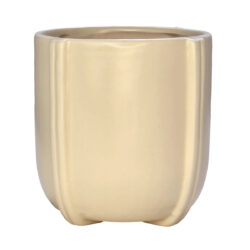 Positano Ceramic Pot 10.8cm cream by Floral Craft