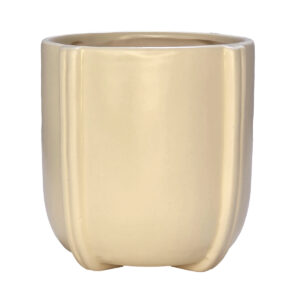 Positano Ceramic Pot 10.8cm cream by Floral Craft