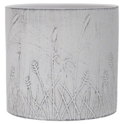 Field Ceramic Pot with Hole & Plug - 16cmD x 15cmH / White -1