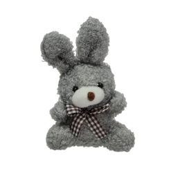 Plush Mini Bunny x 6pcs - 12cm / Grey