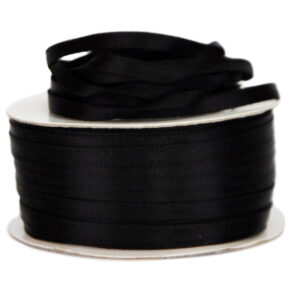 Double Face Satin Ribbon - 3mm x 50mts / Black