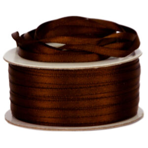 Double Face Satin Ribbon - 3mm x 50mts / Chocolate