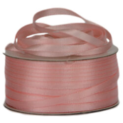 Double Face Satin Ribbon - 3mm x 50mts / Light Pink