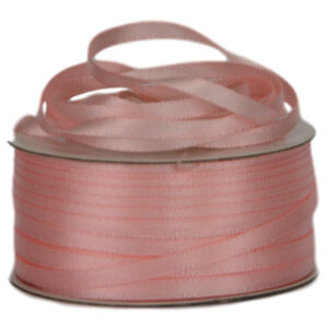 Double Face Satin Ribbon - 3mm x 50mts / Light Pink