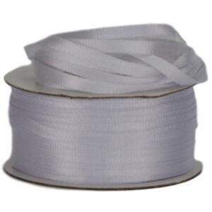 Double Face Satin Ribbon - 3mm x 50mts / White