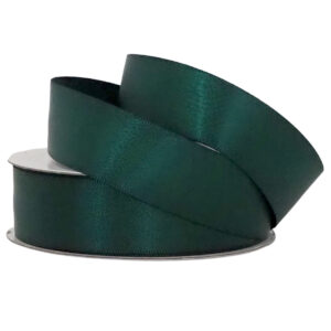 Double Face Satin Ribbon - 25mm x 25mts / Hunter Green