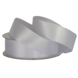 Double Face Satin Ribbon - 25mm x 25mts / White -1