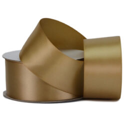 Double Face Satin Ribbon - 38mm x 25mts / Antique Gold -1
