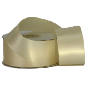 Double Face Satin Ribbon - 38mm x 25mts / Cream (Ivory) -1