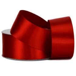 Double Face Satin Ribbon - 38mm x 25mts / Rouge (Red) -1