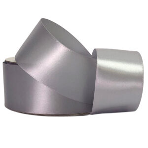 Double Face Satin Ribbon - 38mm x 25mts / Silver -1