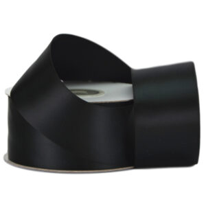 Double Face Satin Ribbon - 50mm x 25mts / Black -1