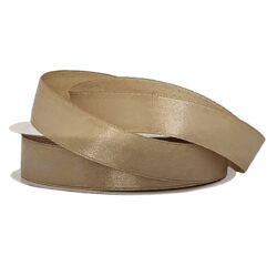 Single Face Satin Ribbon - 15mm x 25mts / Antique Gold