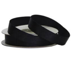 Single Face Satin Ribbon - 15mm x 25mts / Black -1