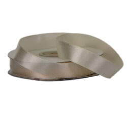 Single Face Satin Ribbon - 15mm x 25mts / Cream (Ivory) -1