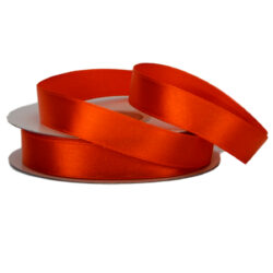 Single Face Satin Ribbon - 15mm x 25mts / Orange (Pumpkin) -1