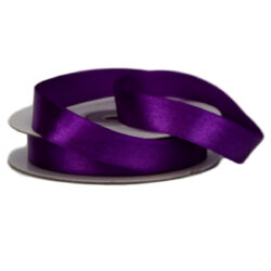 Single Face Satin Ribbon - 15mm x 25mts / Purple -1